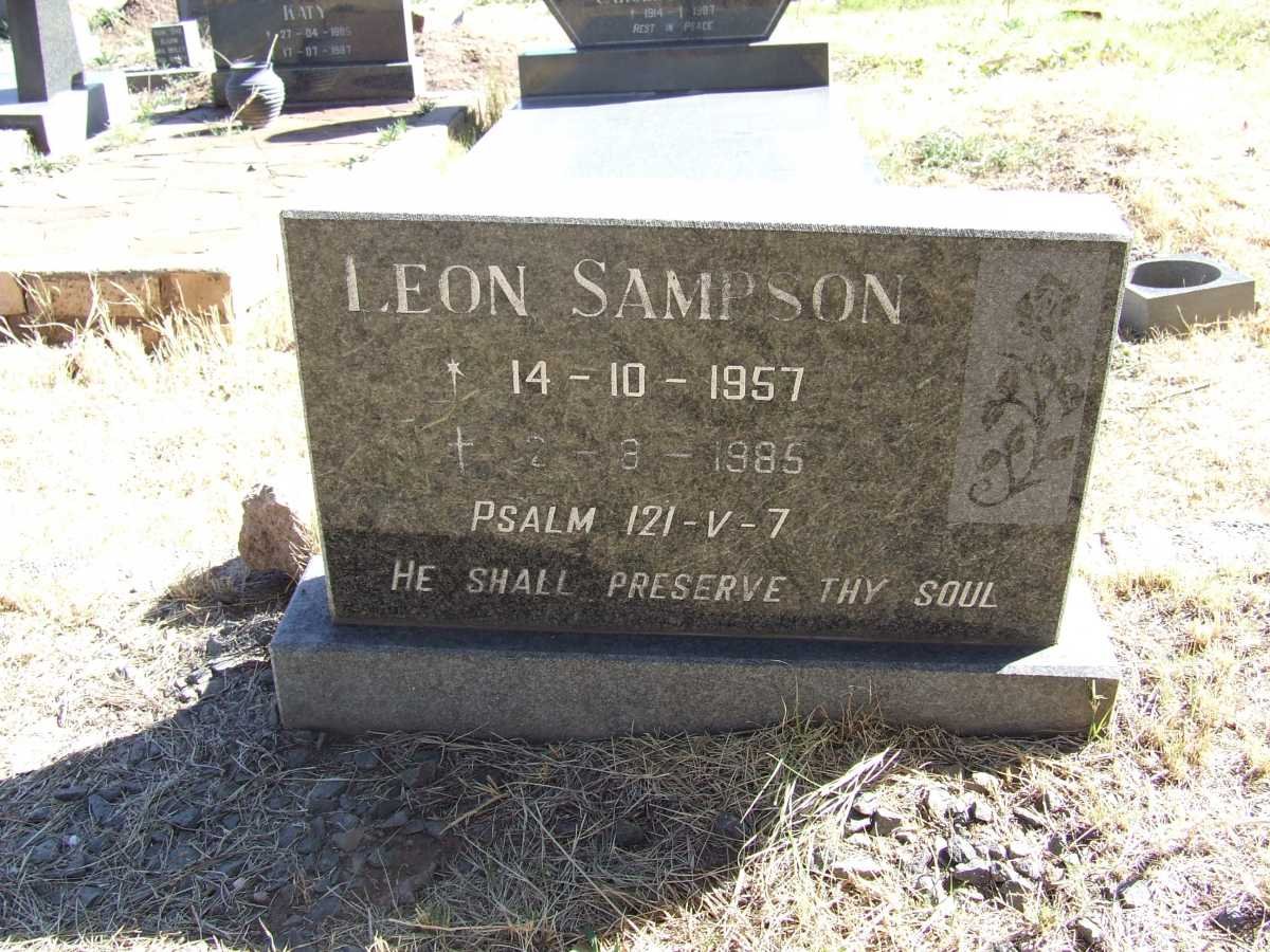 SAMPSON Leon 1957-1985