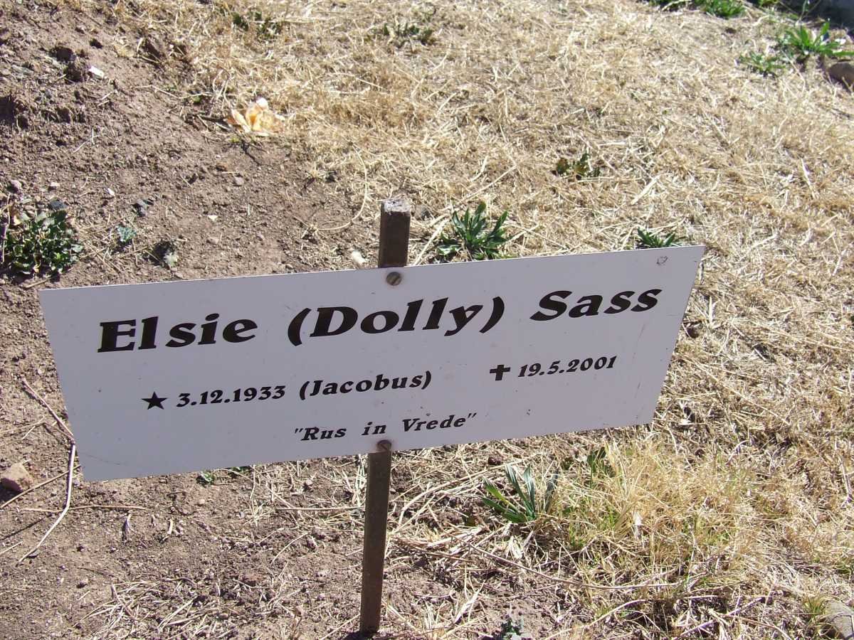 SASS Elsie nee JACOBUS 1933-2001