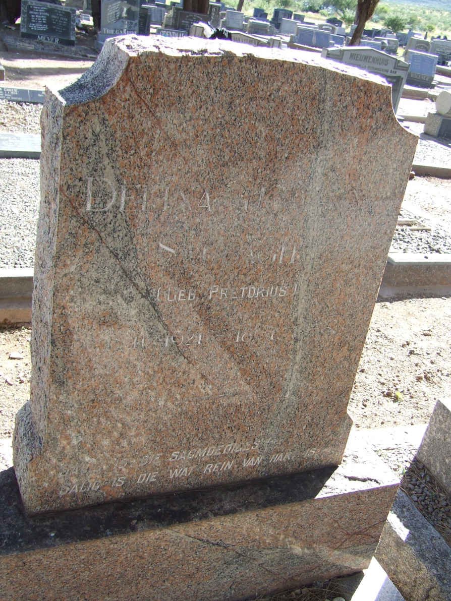 SABBAGHA Delina Johanna nee PRETORIUS 1921-1956