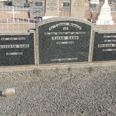 SAHD Aziad 1881-1934 &amp; Nazerah 1881-1960 :: SAHD Richard 1919-1922
