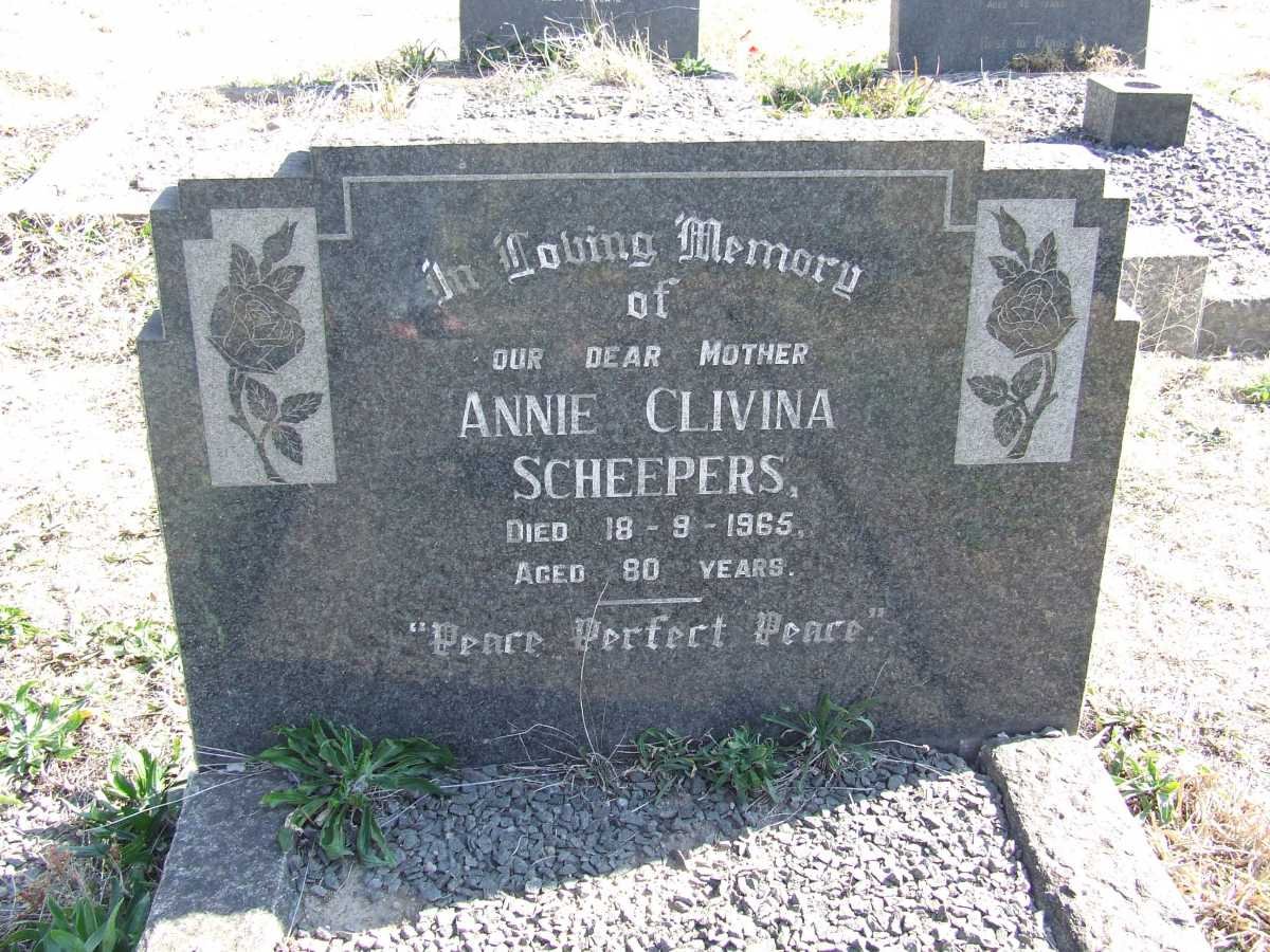 SCHEEPERS Annie Clivina -1965