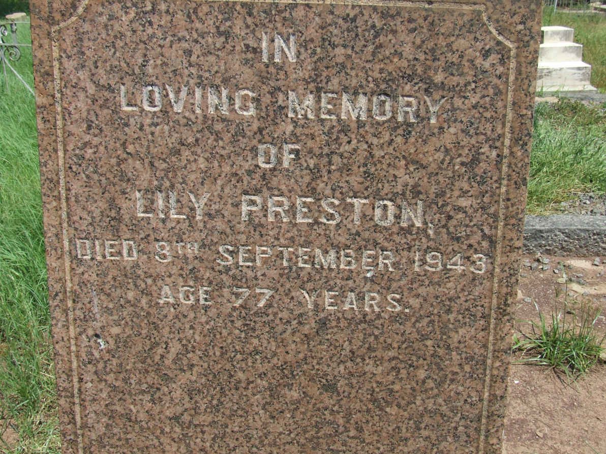 PRESTON Lily -1943