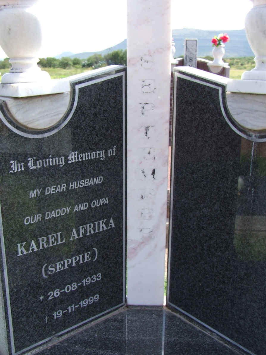 SEPTEMBER Karel Afrika 1933-1999