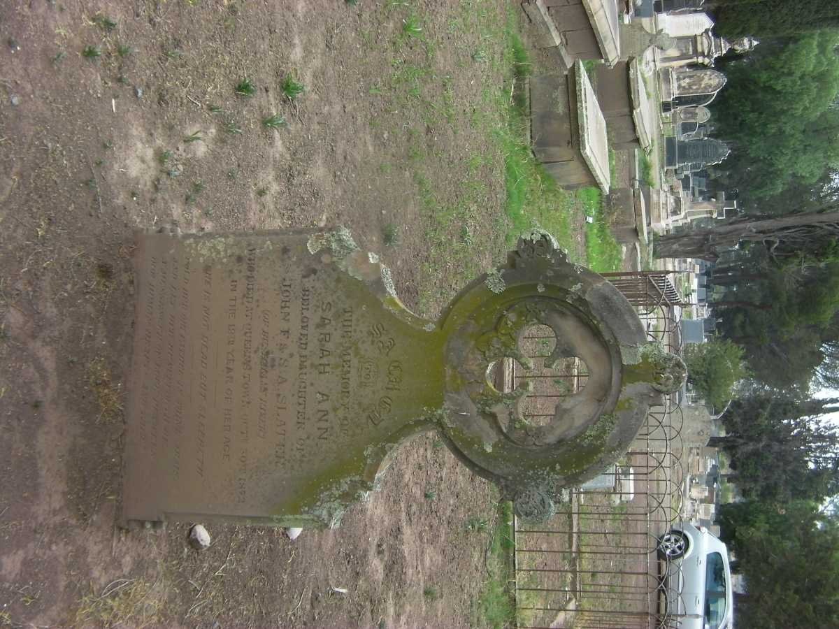 SLATER Sarah Ann 1854-1872