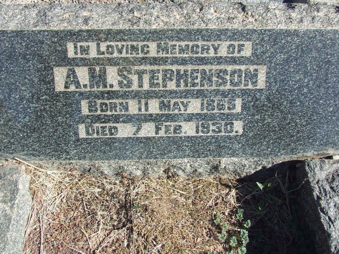 STEPHENSON A.M. 1865-1930