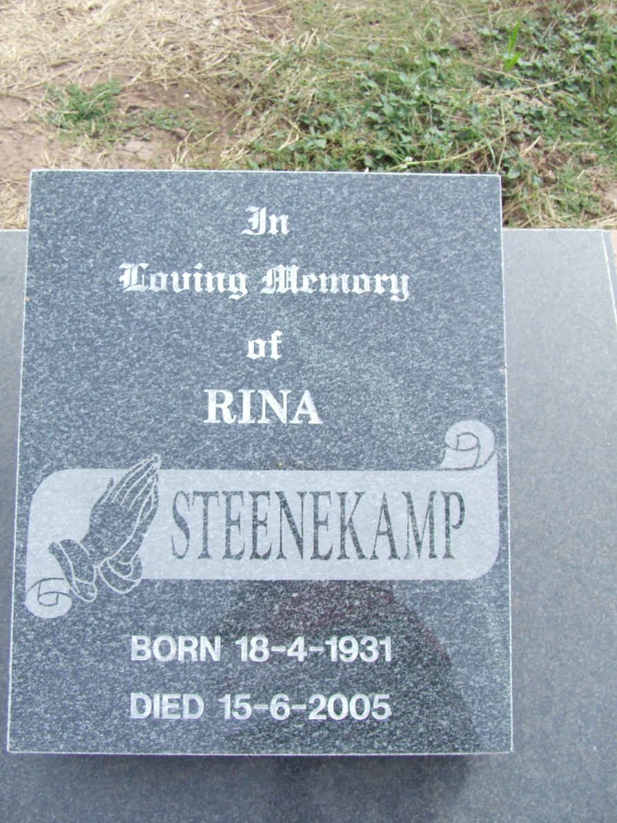 STEENEKAMP Rina 1931-2005