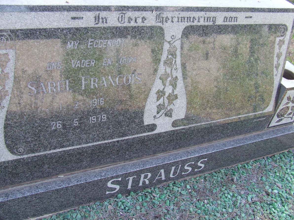 STRAUSS Sarel Francois 1916-1979