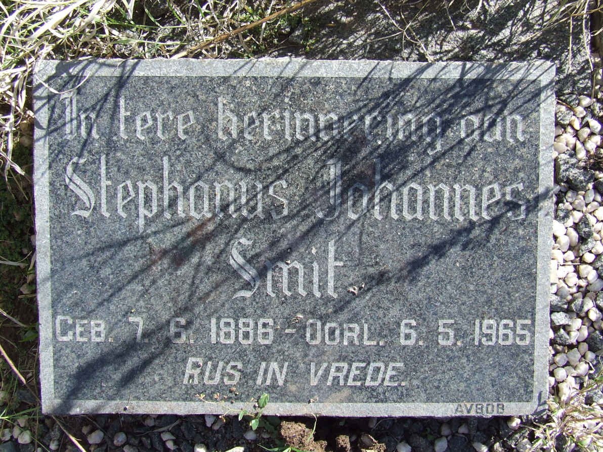SMIT Stephanus Johannes 1886-1965