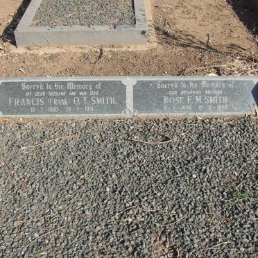 SMITH Francis O.T. 1900-1971&amp; Rose F.M. 1905-1993