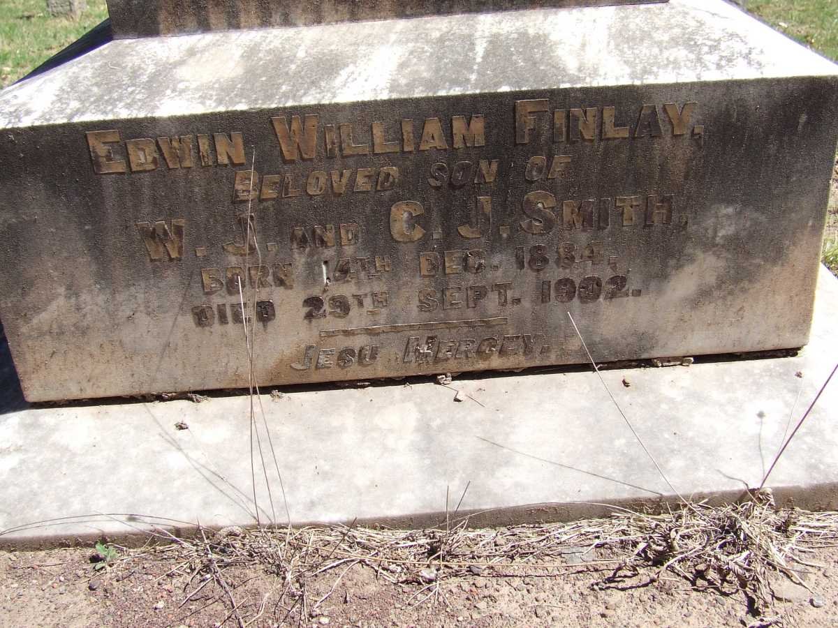 SMITH Edwin William Finlay 1884-1902