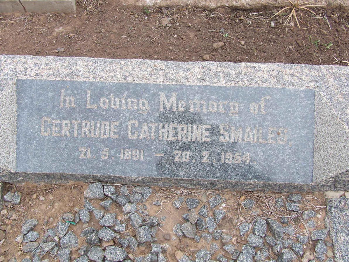 SMAILES Gertrude Catherine 1891-1954