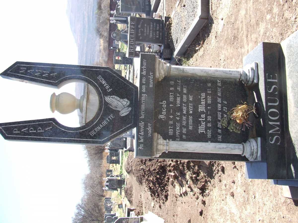 SMOUSE Jacob 1897-1987 &amp; Mieta Maria 1902-1982