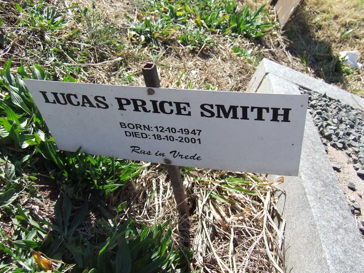 SMITH Lucas Price 1947-2001