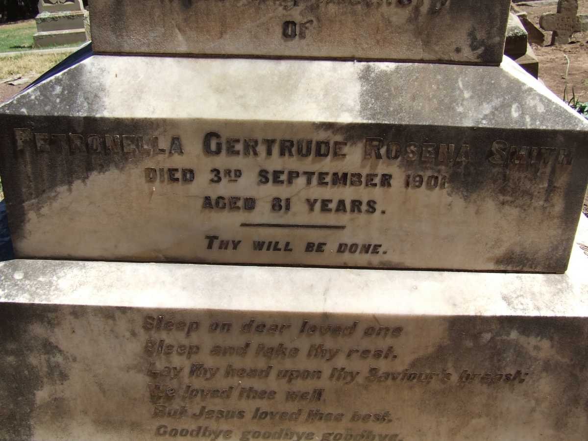 SMITH Petronella Gertrude Rosena -1901