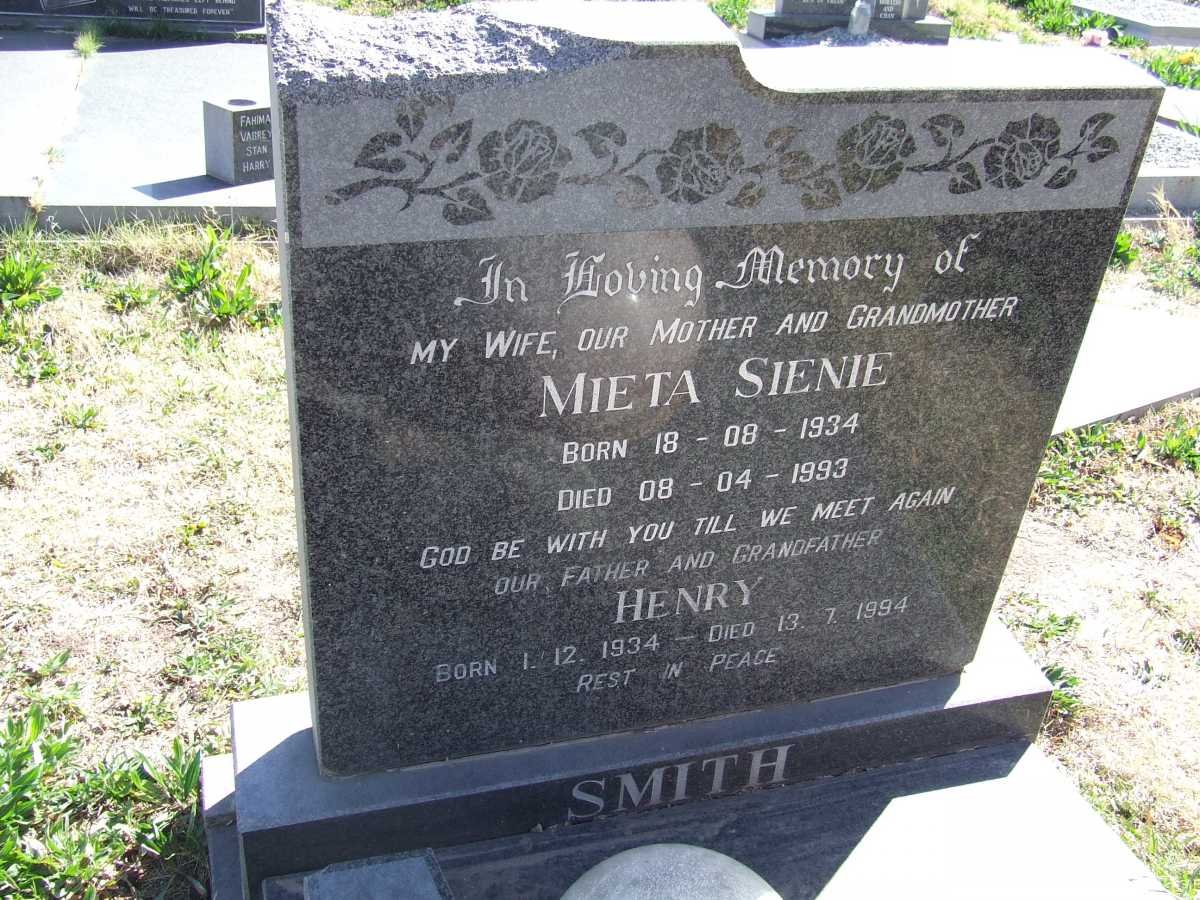 SMITH Henry 1934-1994 &amp; Mieta Sienie 1934-1993