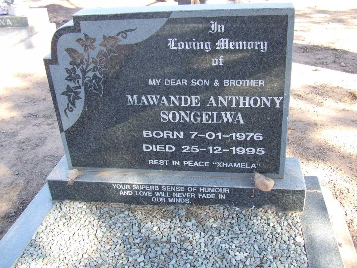 SONGELWA Mawande Anthony 1976-1995