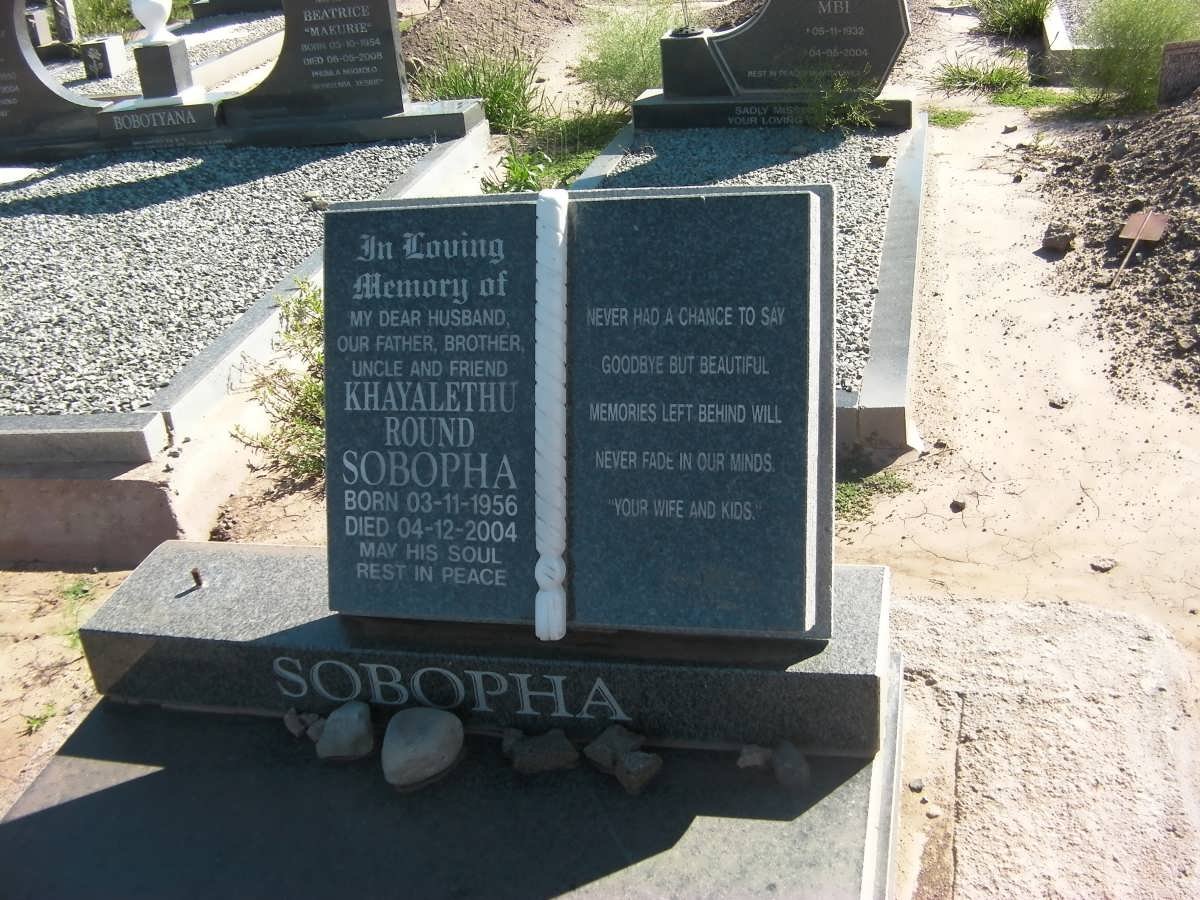 SOBOPHA Khayalethu Round 1956-2004.