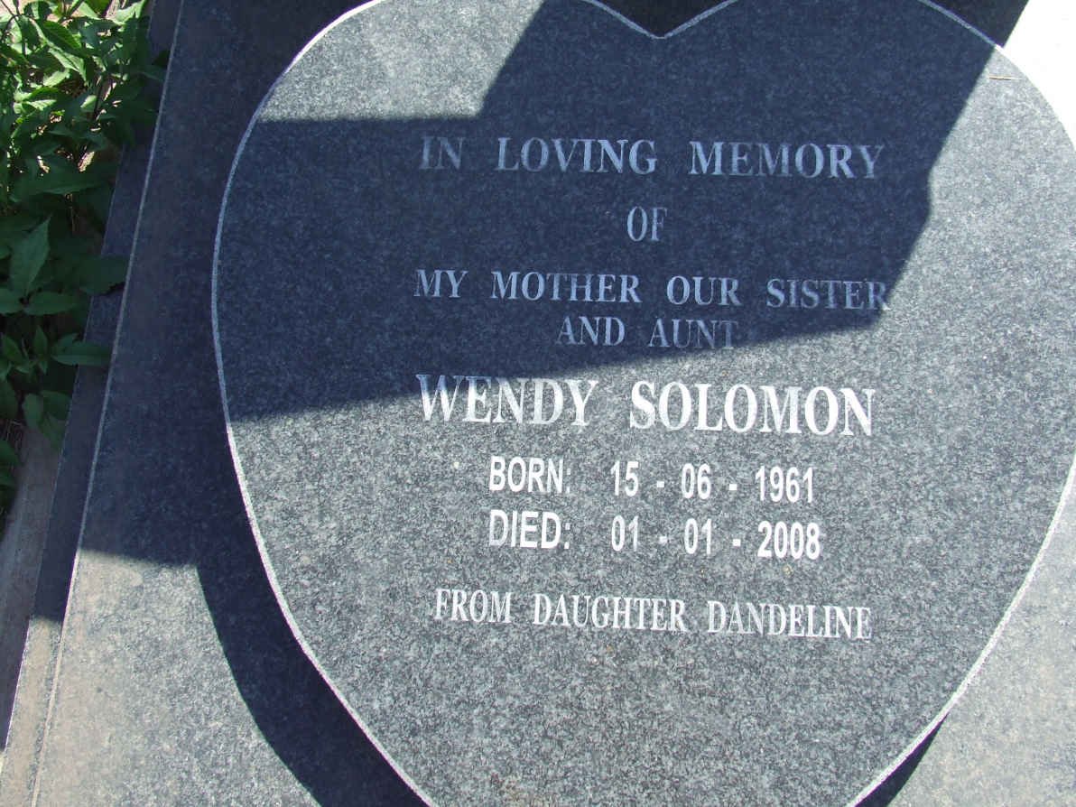 SOLOMON Wendy 1961-2008