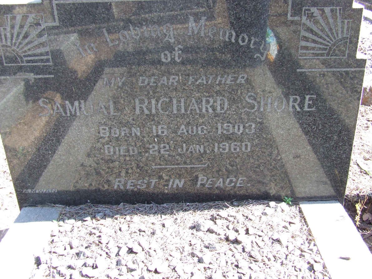 SHORE Samual Richard 1903-1960