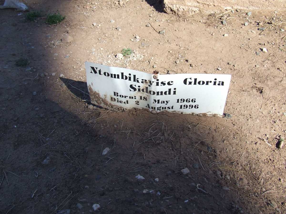 SIDONDI Ntombikayise Gloria 1966-1996