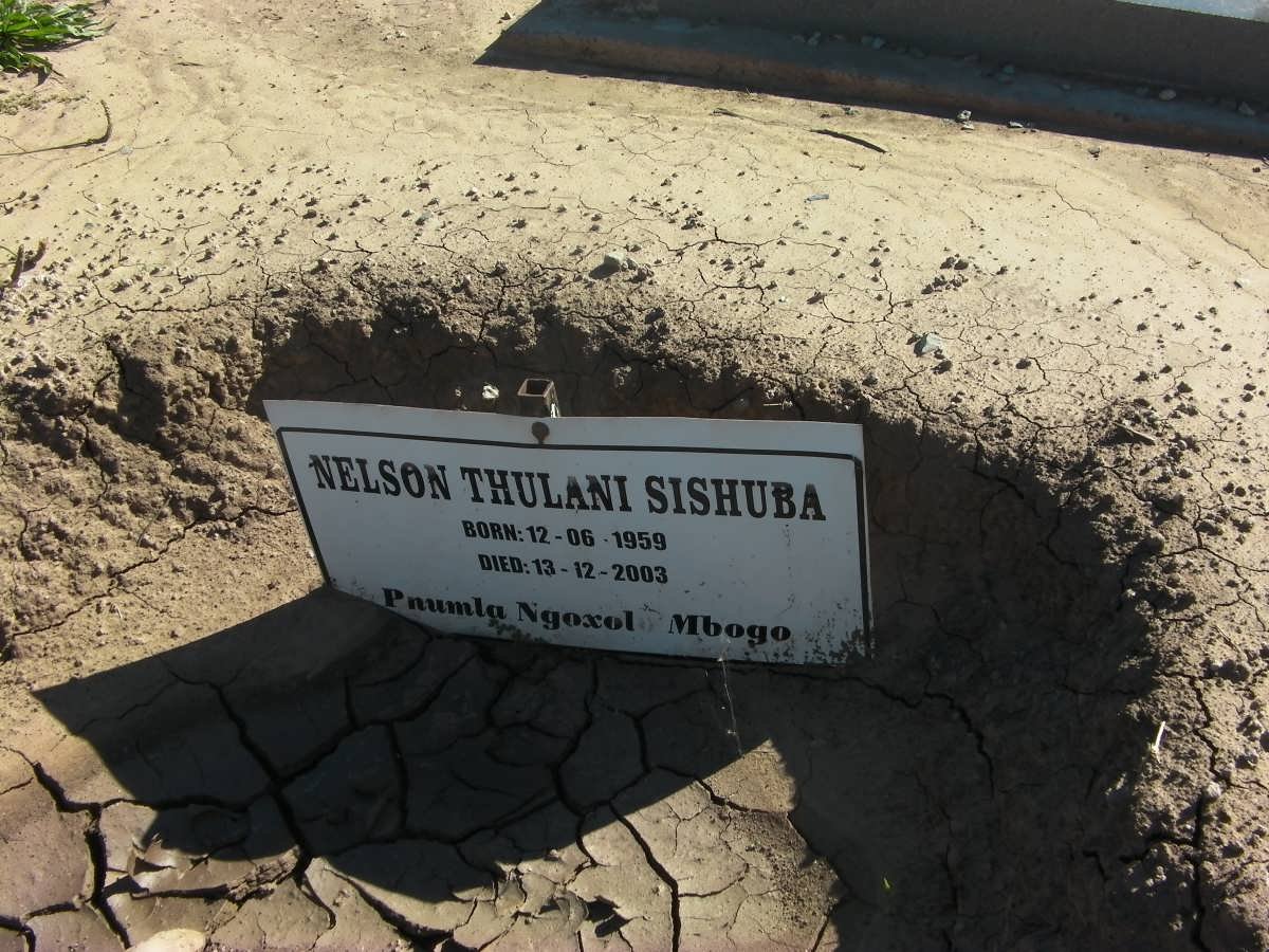 SISHUBA Nelson Thulani 1959-2003