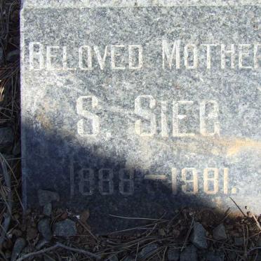 SIEG Julius E. 1871-1945 &amp; S. 1888-1981