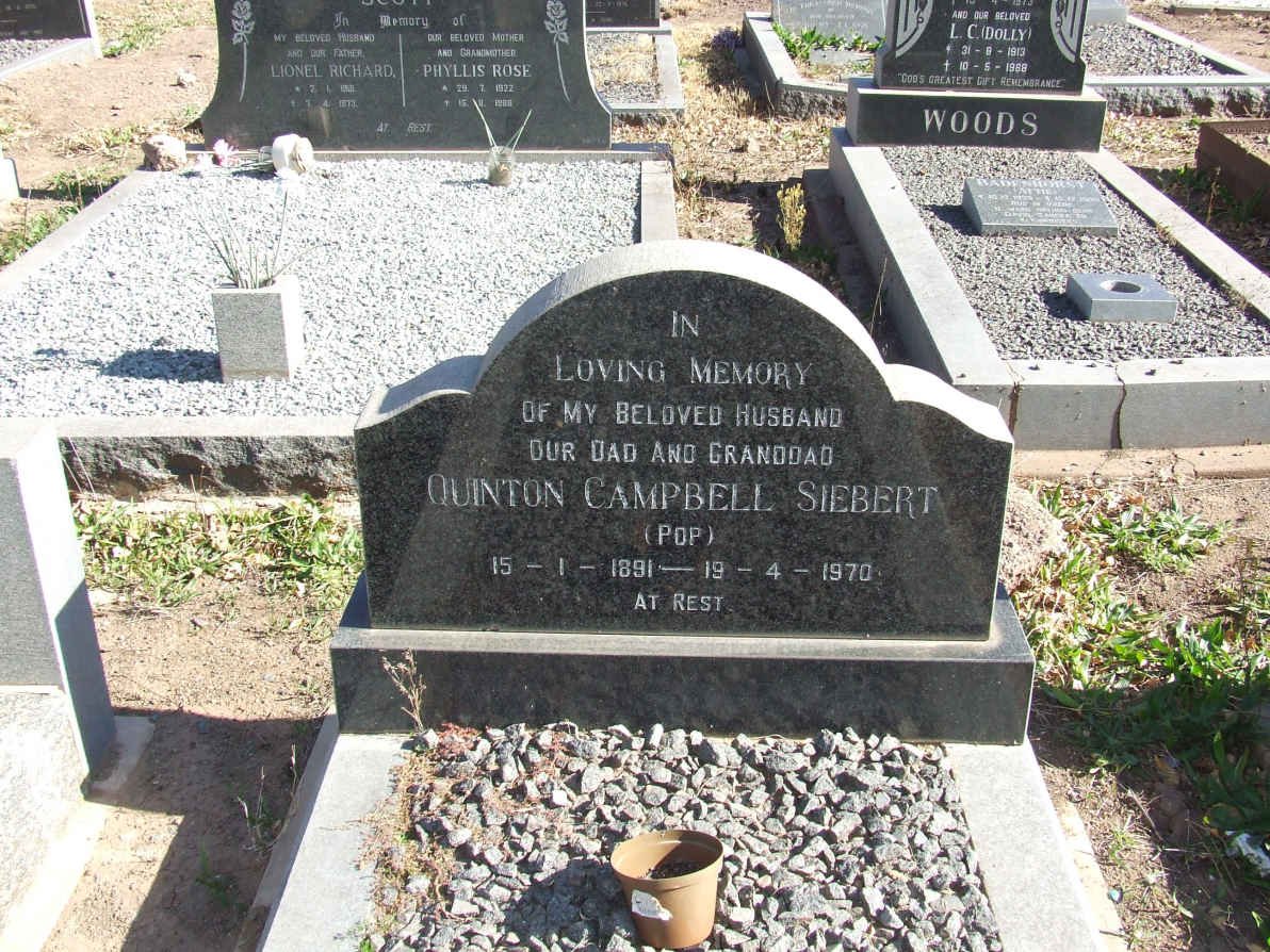 SIEBERT Quinton Campbell 1891-1970