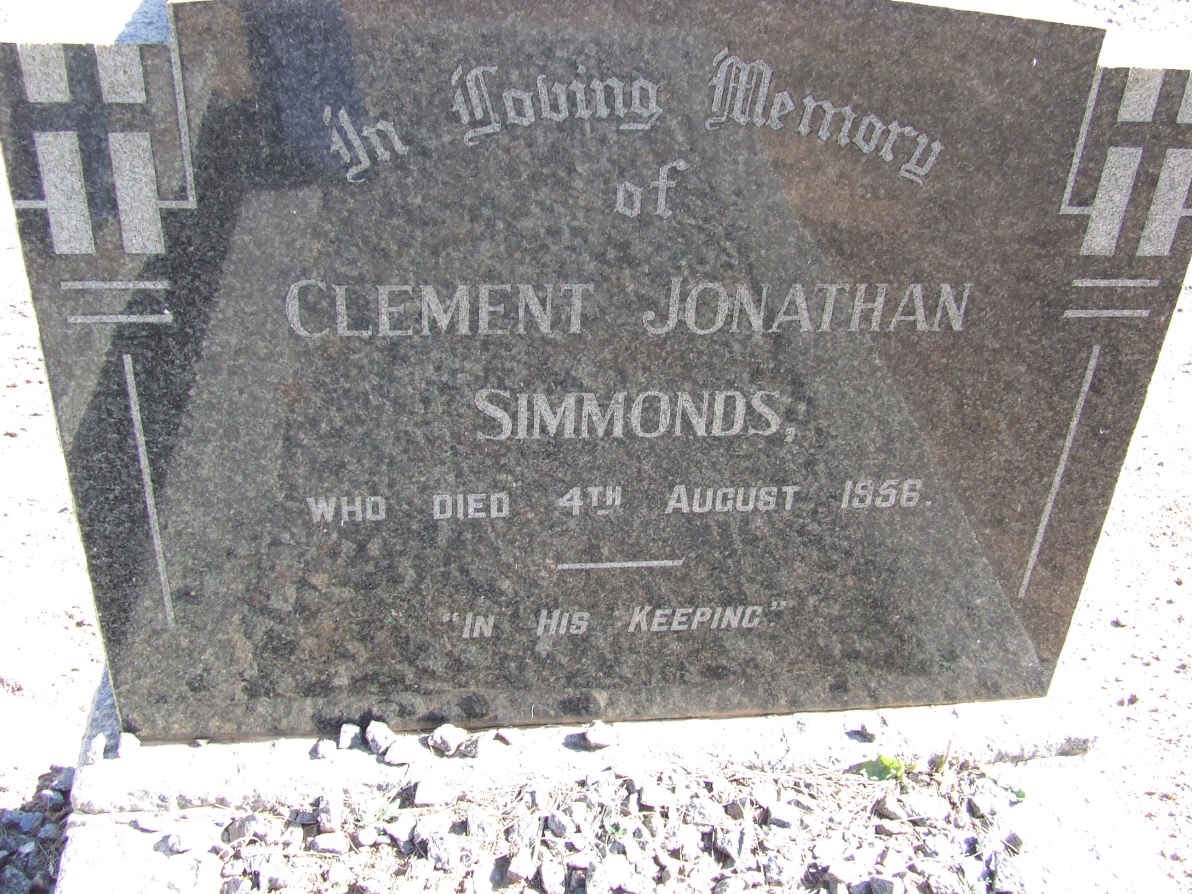 SIMMONDS Clement Jonathan -1956
