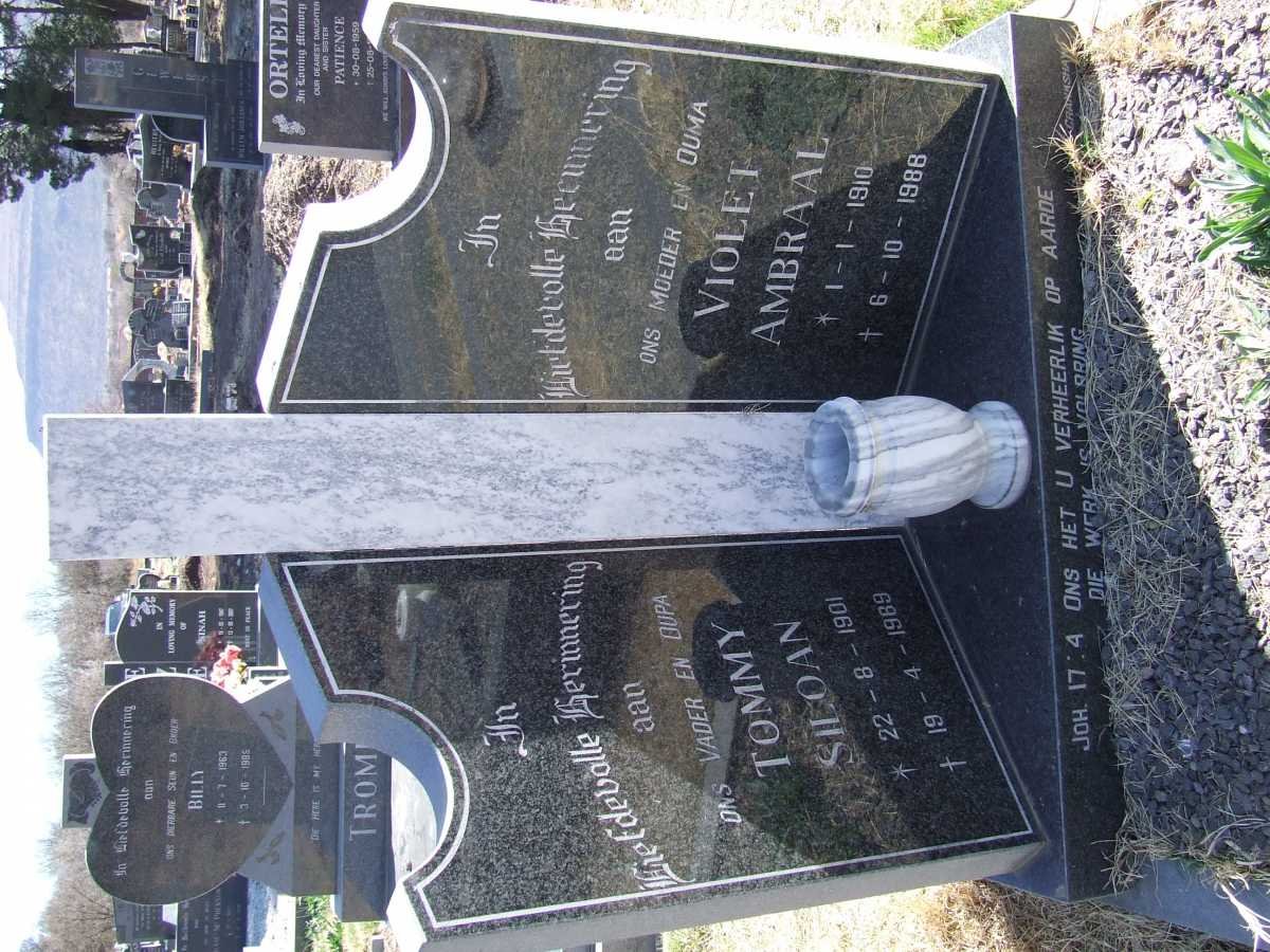 SILOAN Tommy 1901-1969 &amp; AMBRAAL Violet 1910-1988
