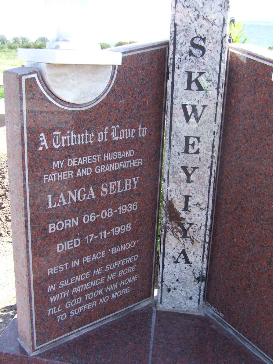 SKWEYIYA Langa Selby 1936-1998