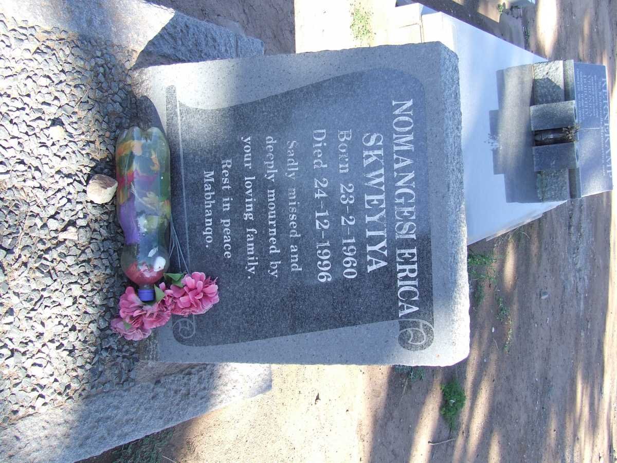 SKWEYIYA Nomangesi Erica 1960-1996