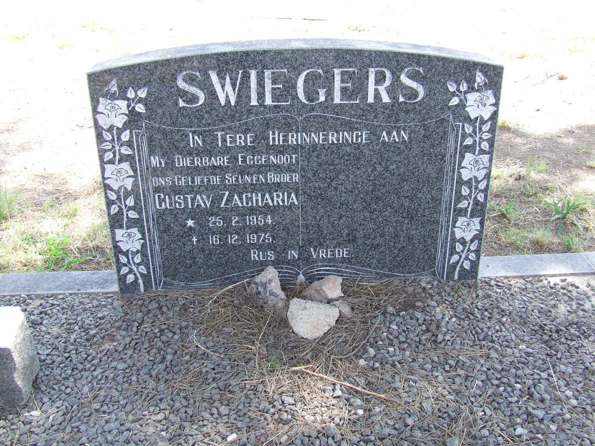 SWIEGERS Gustav Zacharia 1954-1975