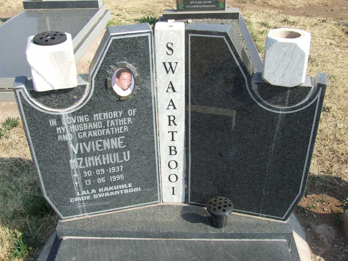 SWARTBOOI Vivienne Mzimkhulu 1937-1995