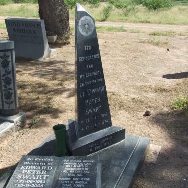 SWART Edward Peter 1940-1974 ::  SWART Edward Peter 1963-2008