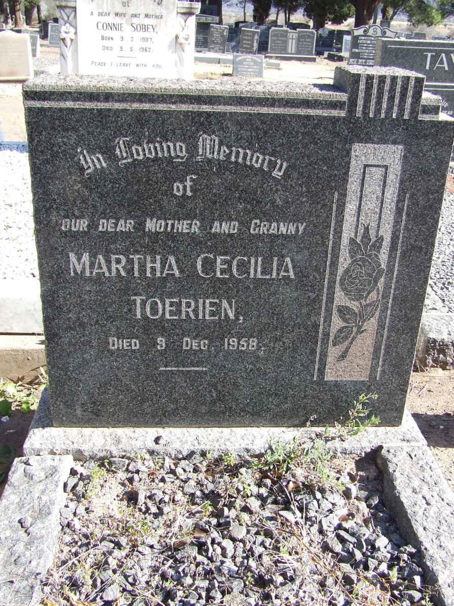 TOERIEN Martha Cecilia -1958