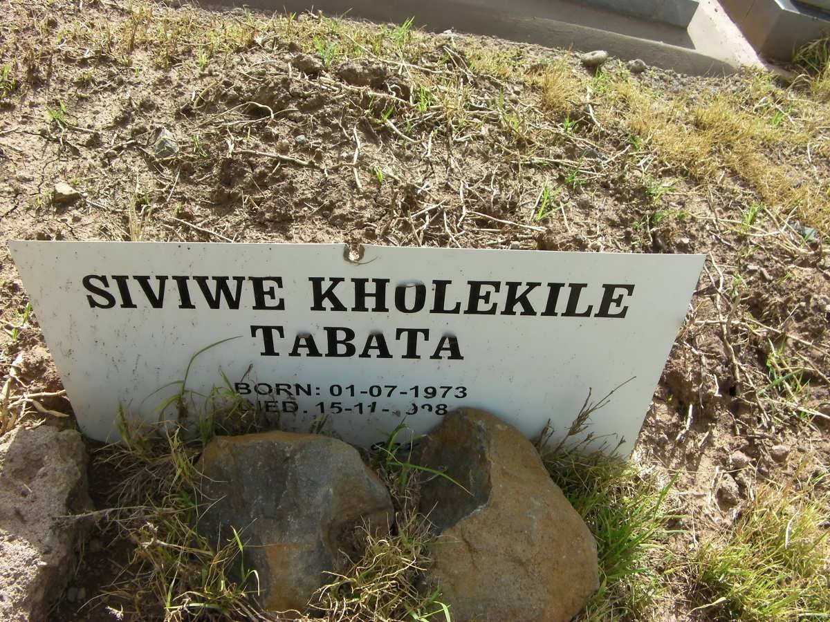 TABATA Siviwe Kholekile 1973-1998