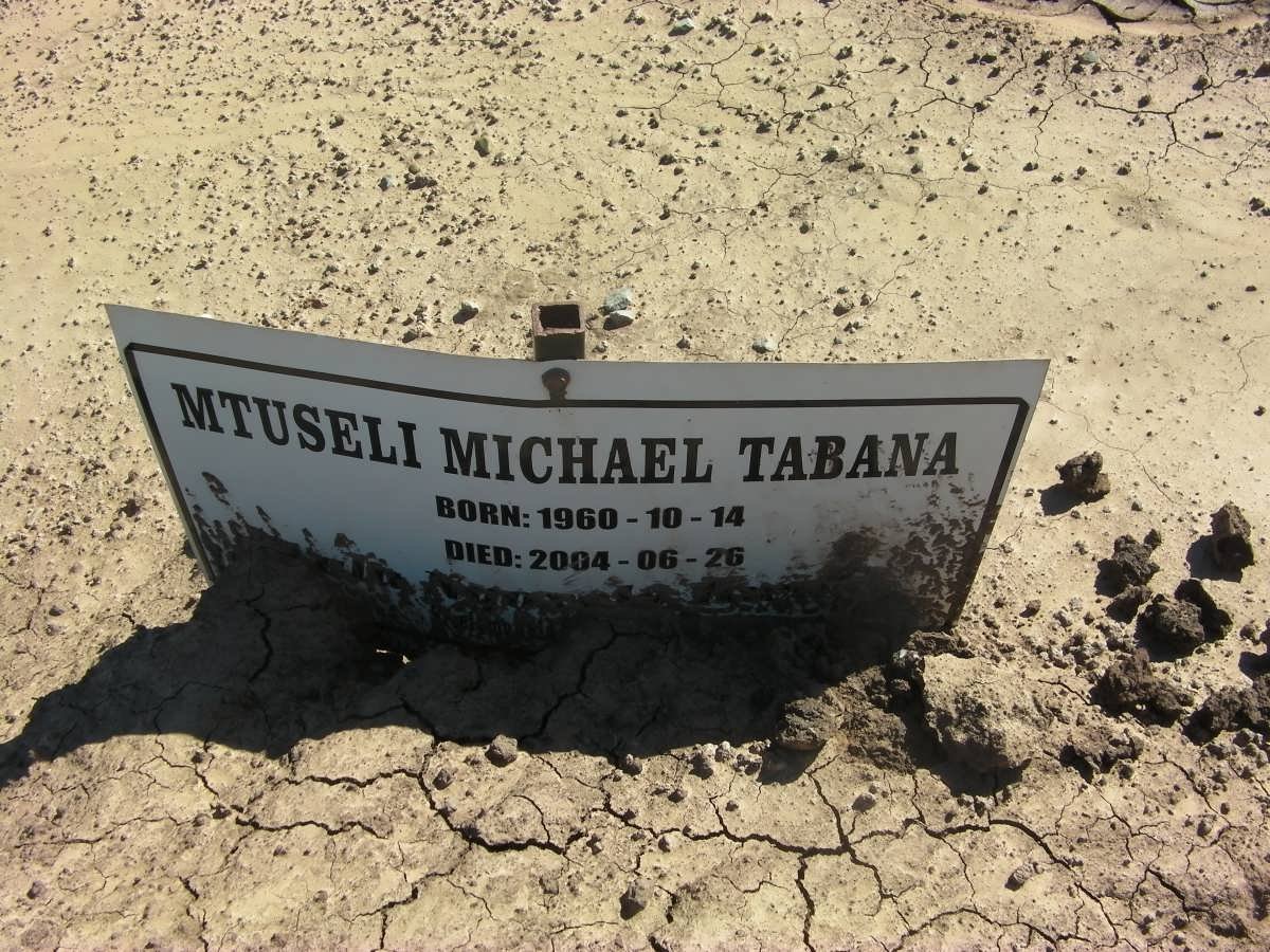 TABANA Mtuseli Michael 1960-2004