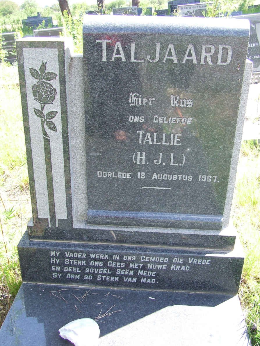 TALJAARD  H.J.L. -1967