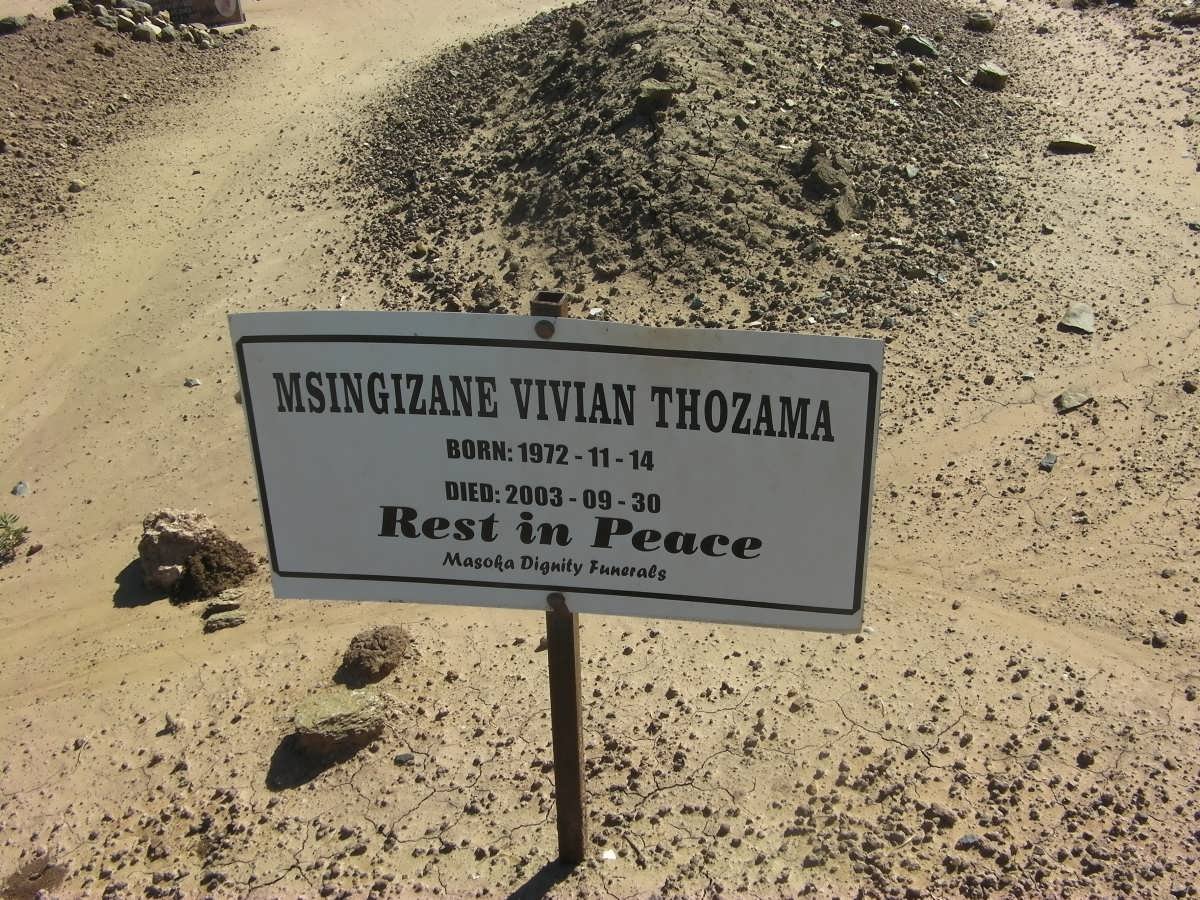 THOZAMA Msingizane Vivian 1972-2003