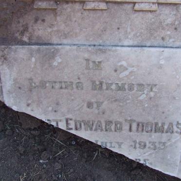 THOMAS Albert Edward -1933