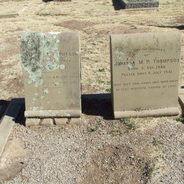 THOMPSON Alfred A. -1926 &amp; Johanna M.P. 1880-1941