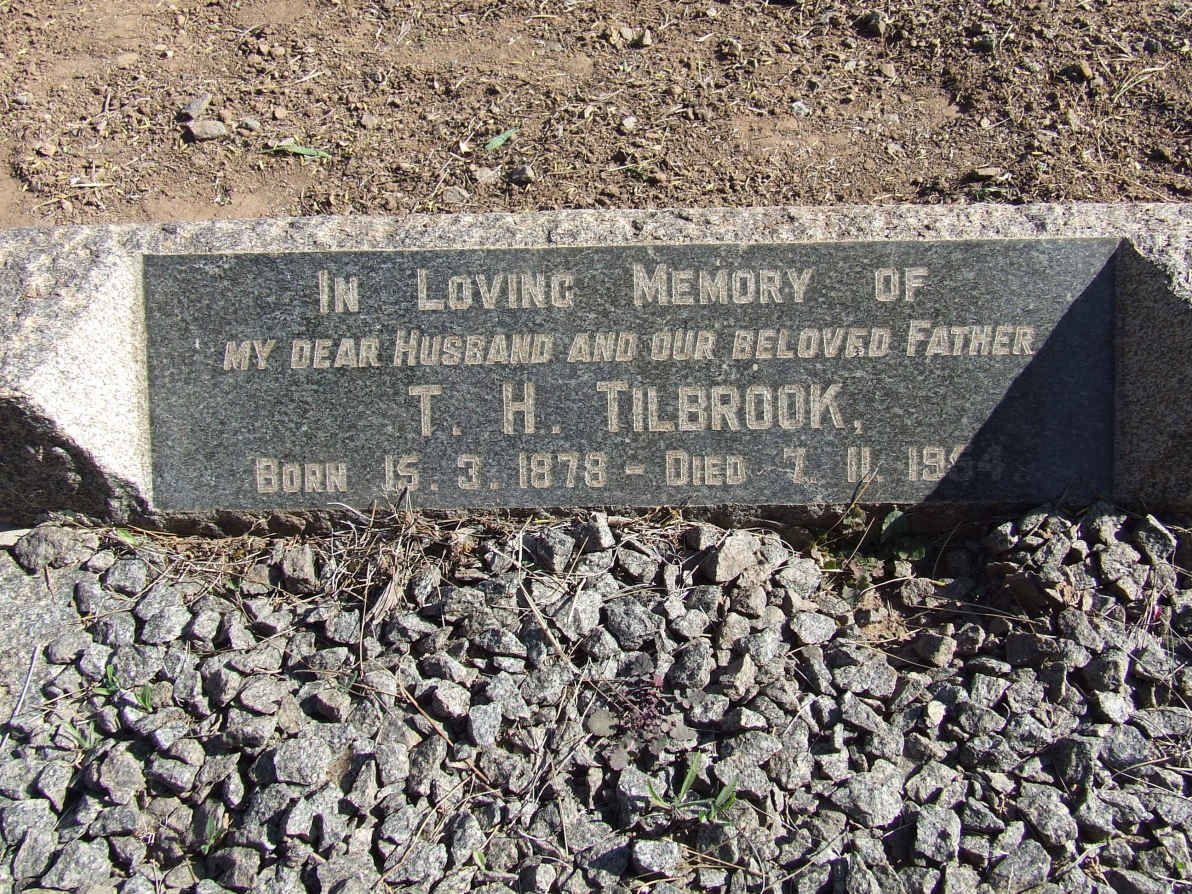 TILBROOK T.H. 1878-1954
