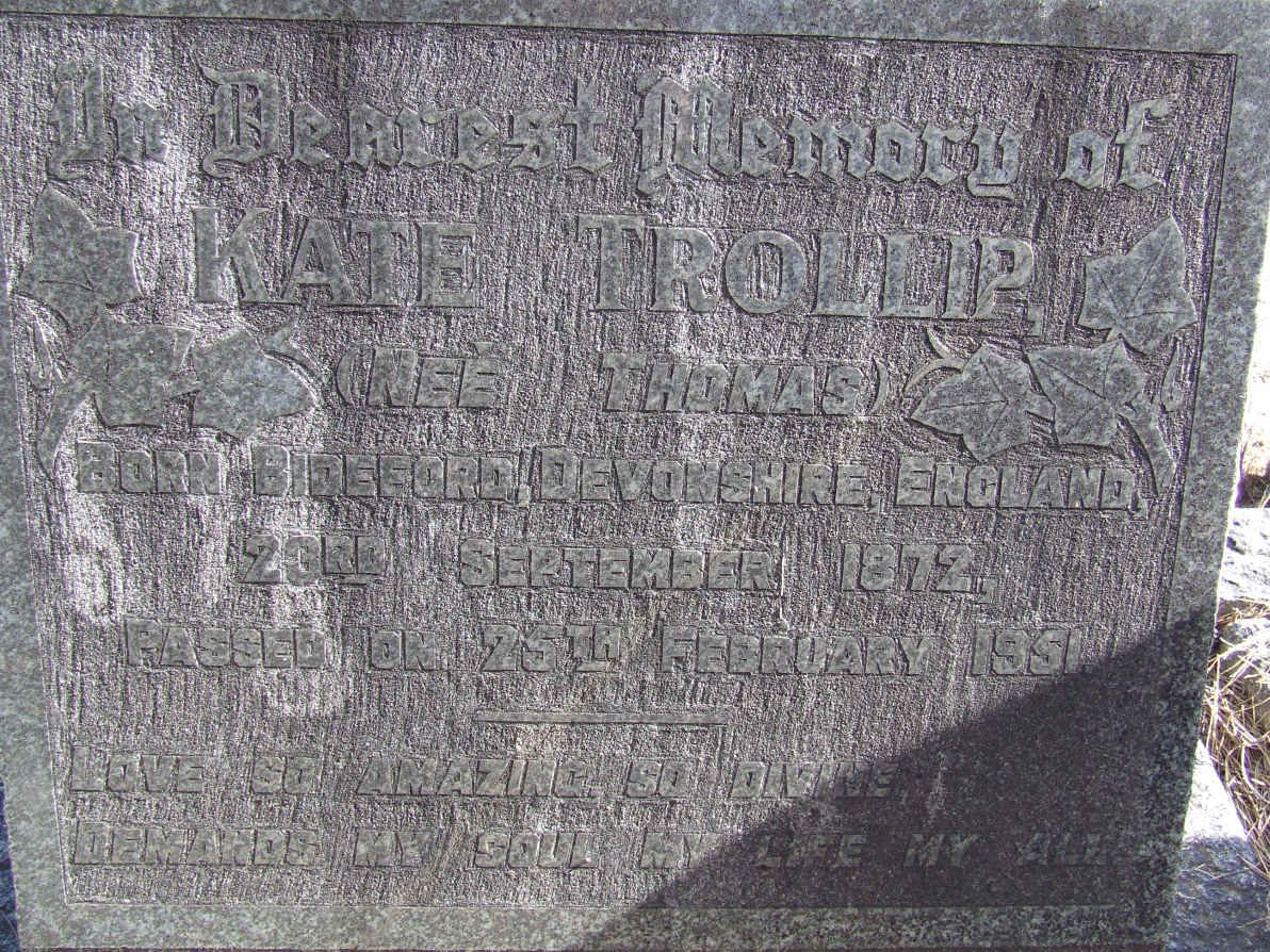 TROLLIP Kate nee THOMAS 1872-1951