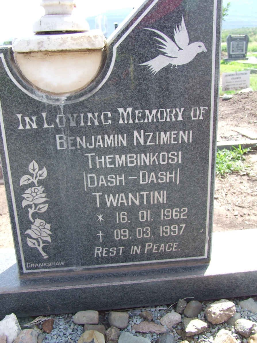 TWANTINI Benjamin Nzimeni Thembinkosi 1962-1997