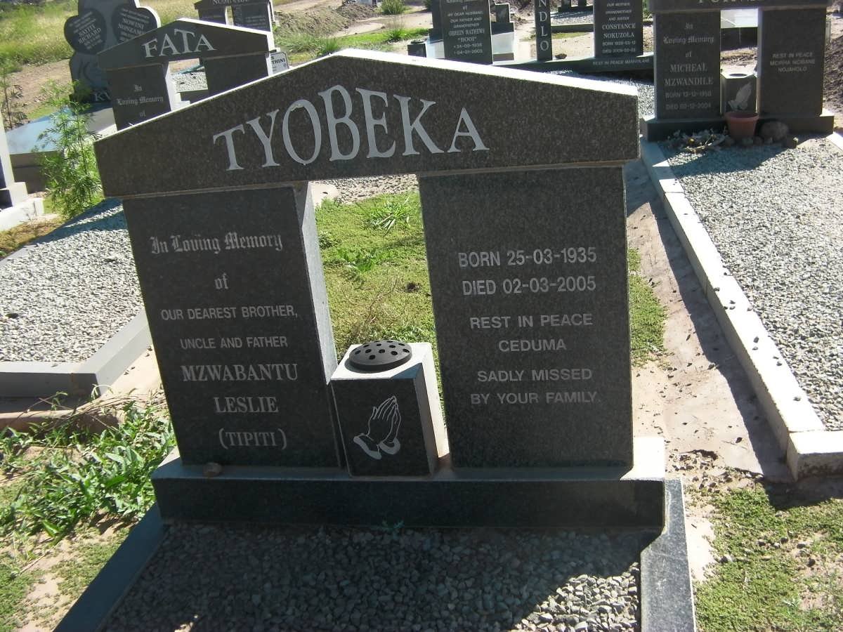 TYOBEKA Mzwabantu Leslie 1935-2005