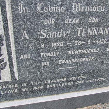 TENNANT Alexander 1905-1987 &amp; Ethel 1912-1983 :: TENNANT A. 1928-1950