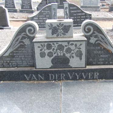 VYVER Christoffel Marais, van der 1893-1957 &amp; Dorothea Maria JOUBERT 1894-1981
