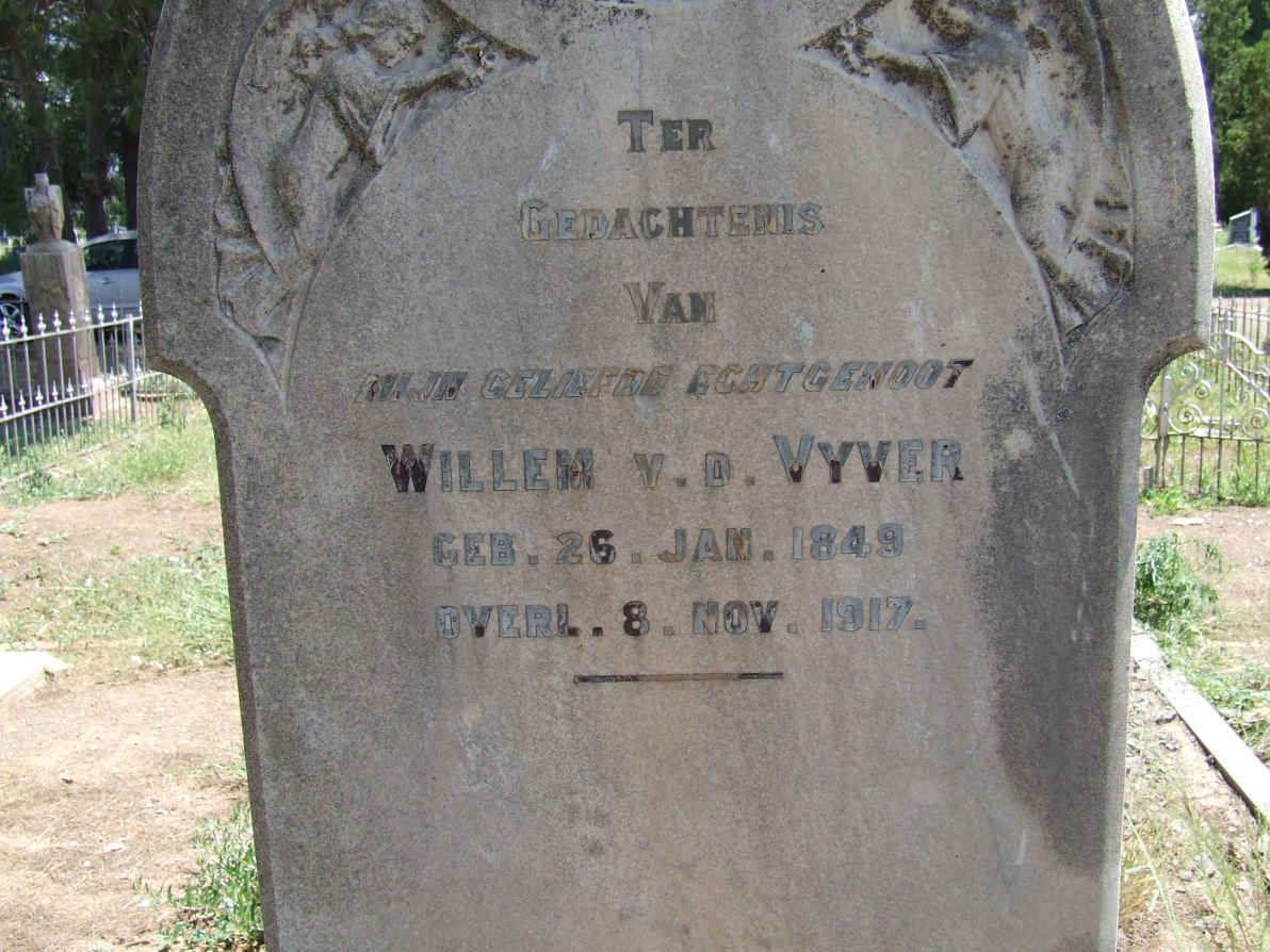 VYVER Willem, vd 1849-1917