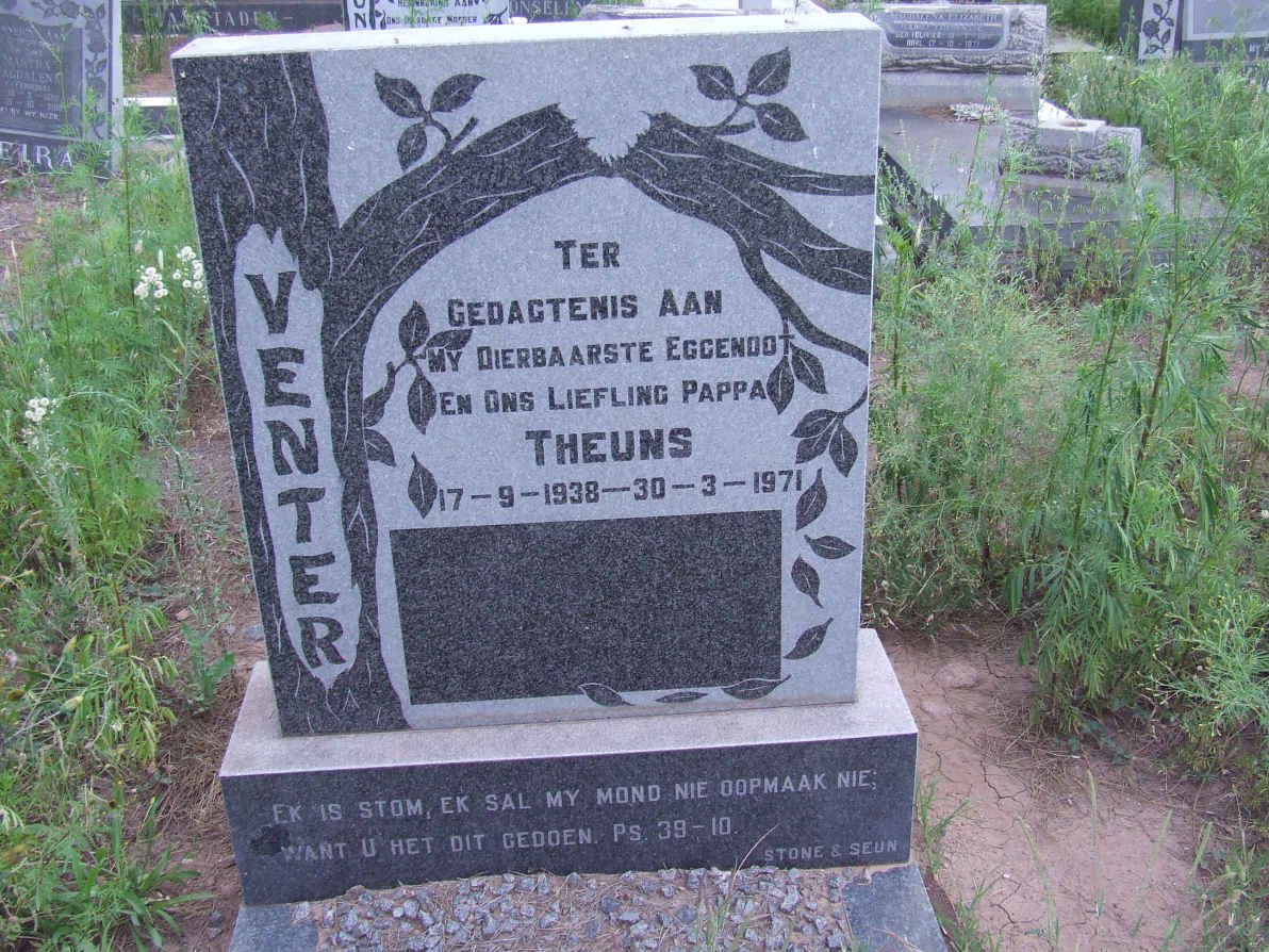 VENTER Theuns 1938-1971