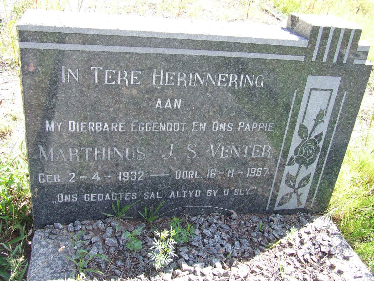 VENTER Marthinus J.S. 1932-1967